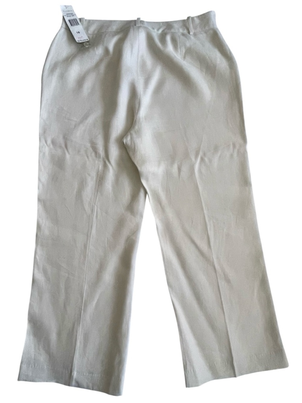 Lauren Ralph Lauren Cream wide leg, fully lined linen dress pants Sz: 16 NWT - Picture 3 of 8
